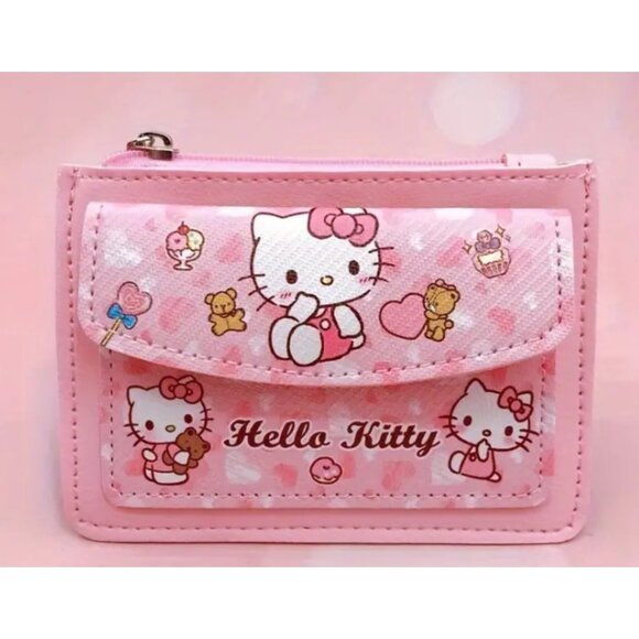 Adorable Hello Kitty Zipper Wallet – Coin, Credit Card & Cash Organizer - Picture 1 of 4